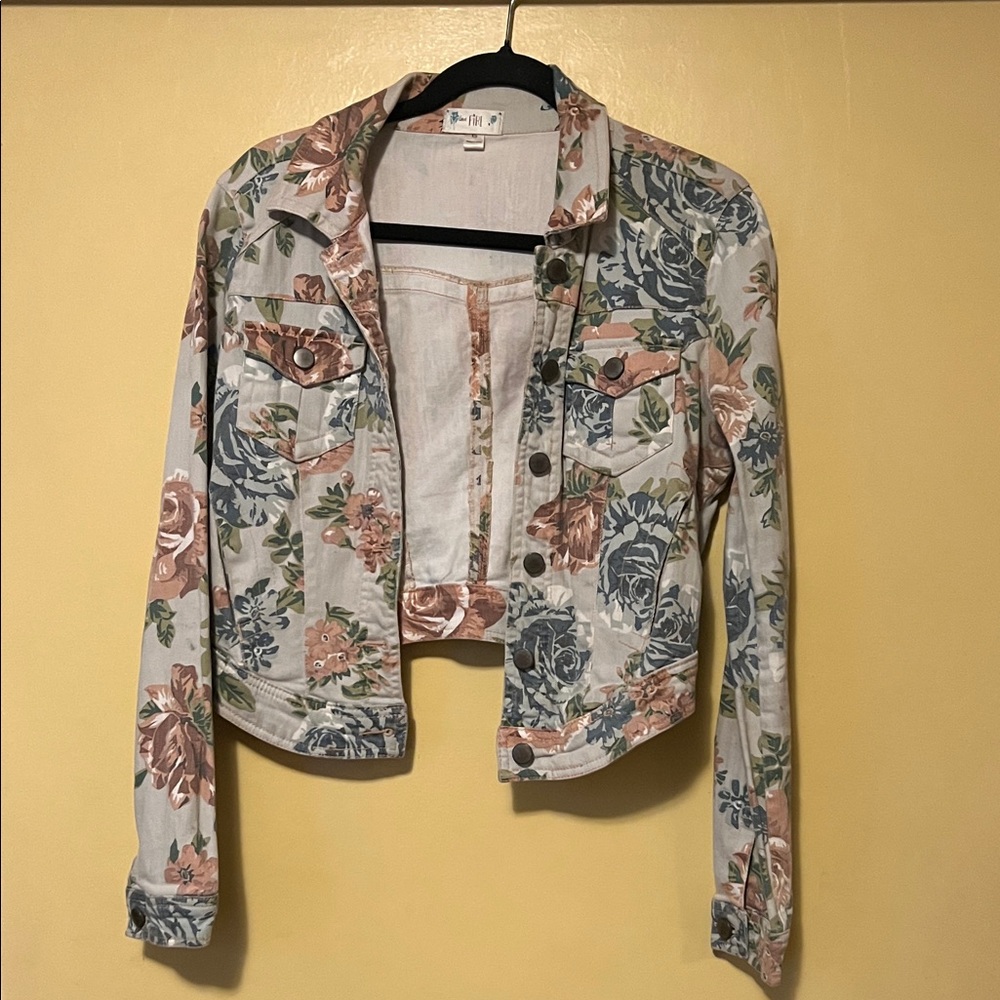 Floral Jean Jacket